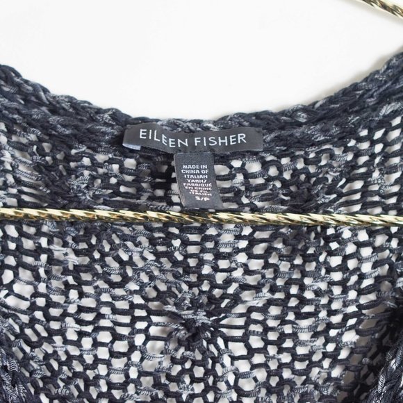 Eileen Fisher V-Neck Short Sleeve Sweater S - Picture 4 of 5